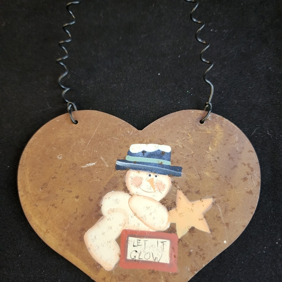 Set of 3 Rustic Country Metal Christmas Ornaments - Picture 11 of 11